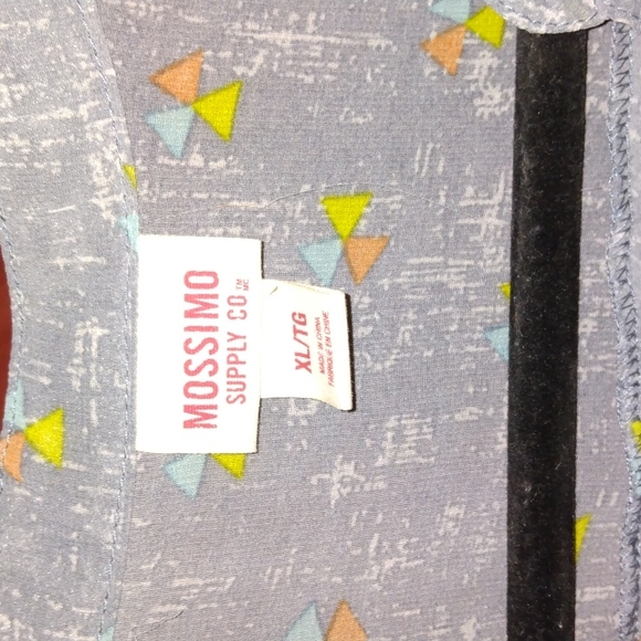 Mossimo sheer sleeveless top grey blue used in great condition size XL - Picture 4 of 16